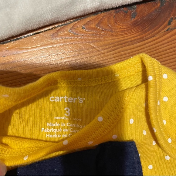 EUC Carters Bundle: 2 Pants, 2 onesies, 1 shirts - Picture 6 of 8